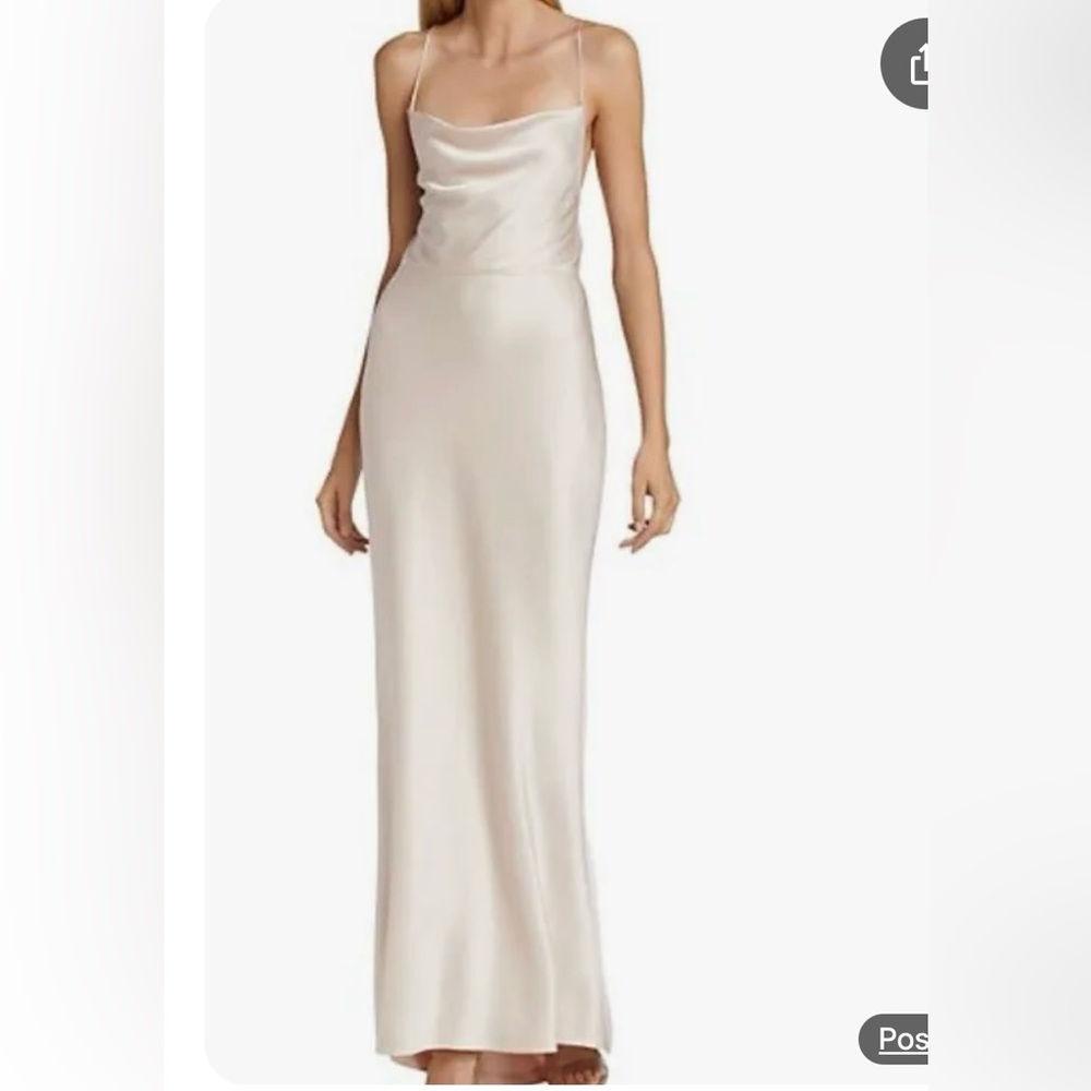 Alice + Olivia Cream Maxi Dress